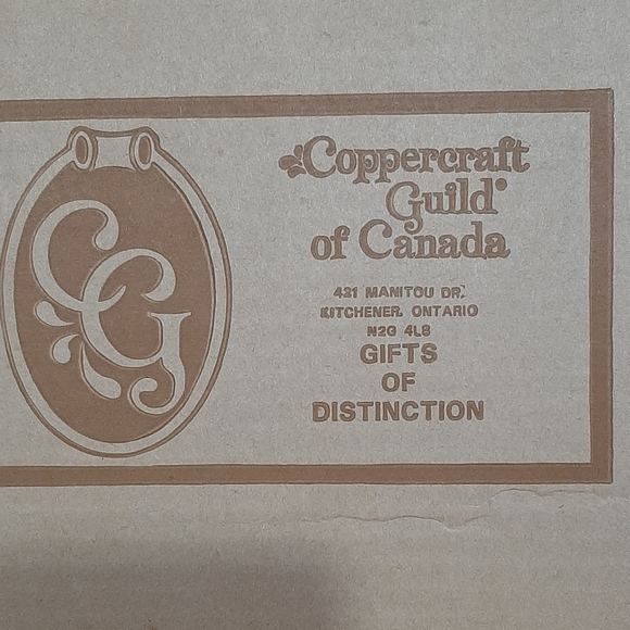 Vintage Coppercraft Guild of Canada NOS 7327 3D Oval Christmas Scene 17" x 10" - Picture 4 of 8